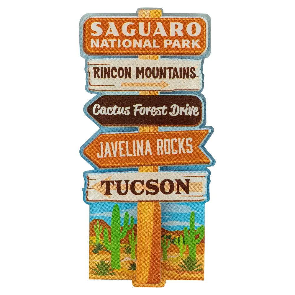Saguaro National Park Magnet - Signpost