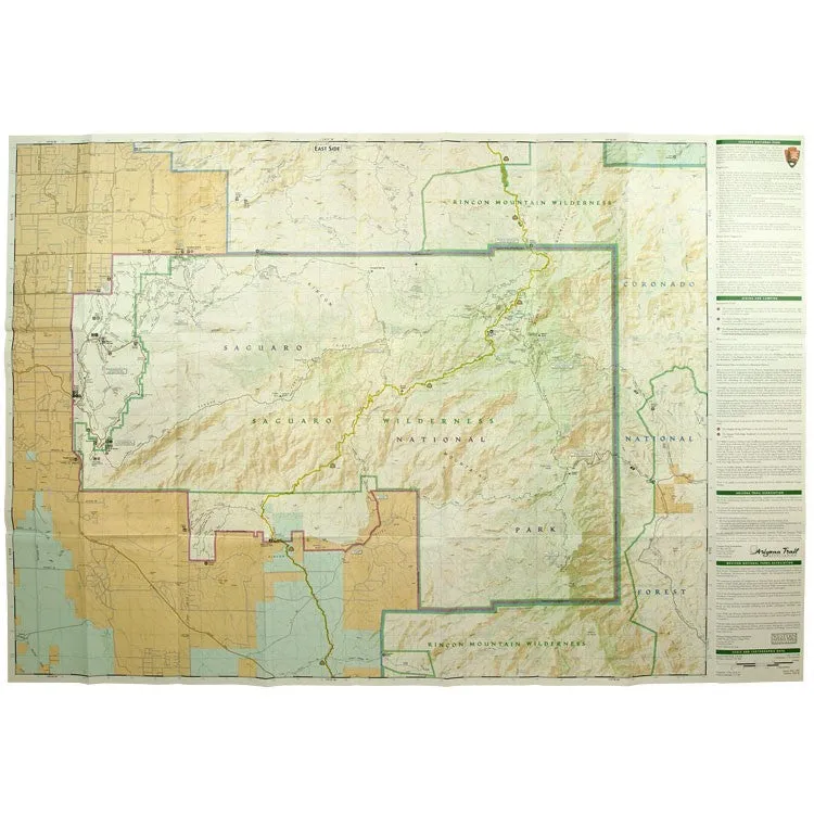 National Geographic Saguaro National Park Map - Image 3