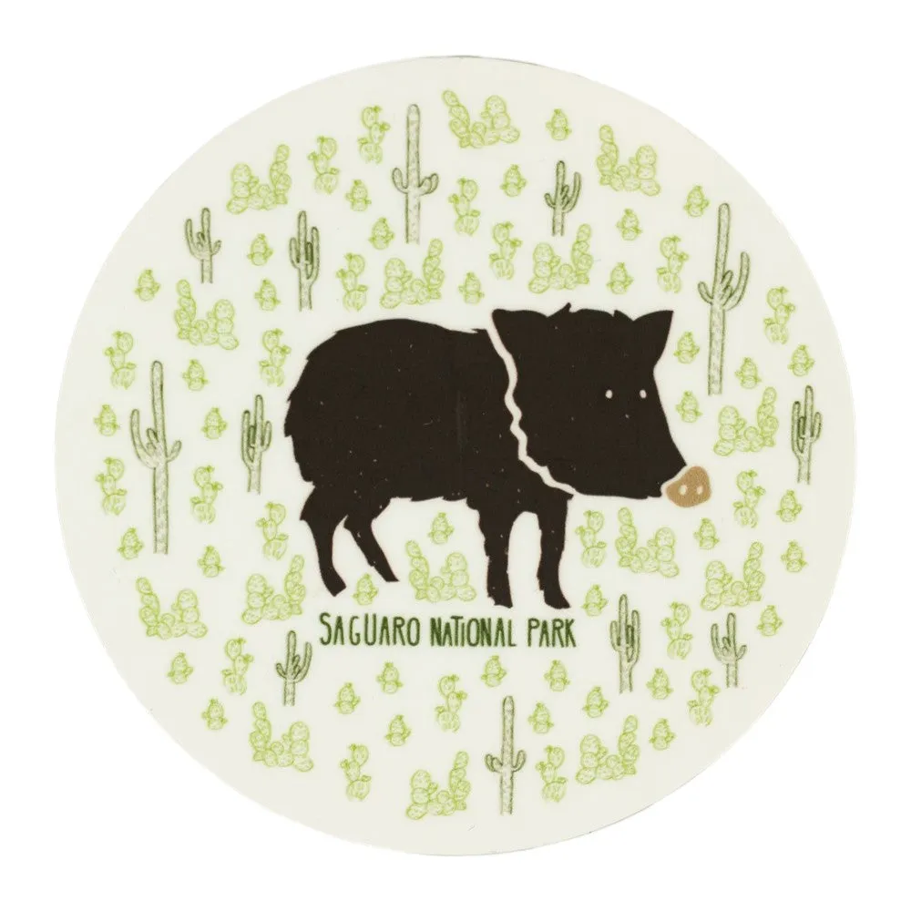 Saguaro National Park Sticker - WT Javelina
