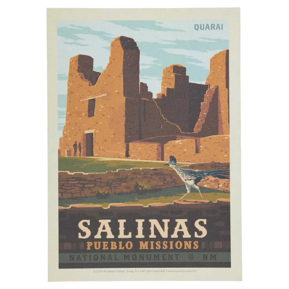 Salinas Pueblo Missions National Monument Postcard - ADG Quarai Exterior Graphic