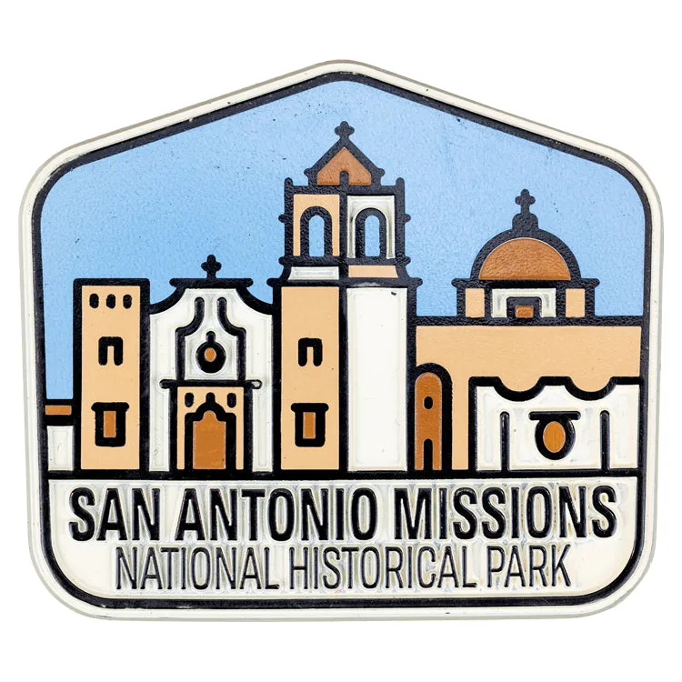 San Antonio Missions National Historical Park Flex Magnet - Fell Logo