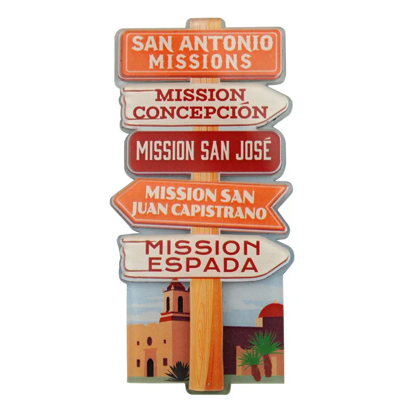 San Antonio Missions National Historical Park Magnet - Signpost