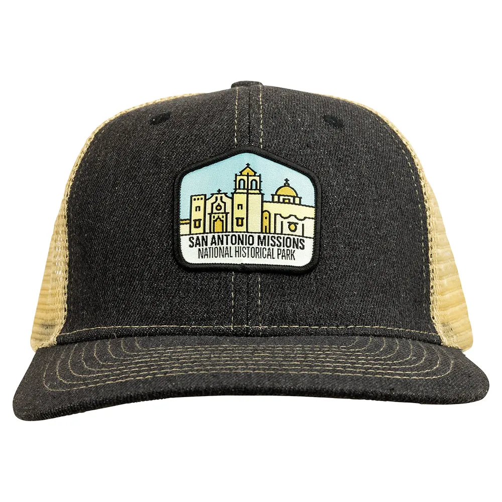 San Antonio Missions National Historical Park Mesh-Back Cap - Fell Logo - Image 2