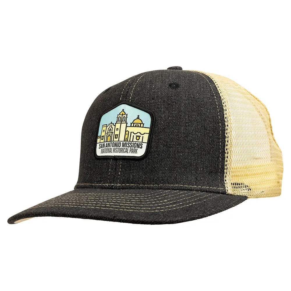 San Antonio Missions National Historical Park Mesh-Back Cap - Fell Logo - Image 3