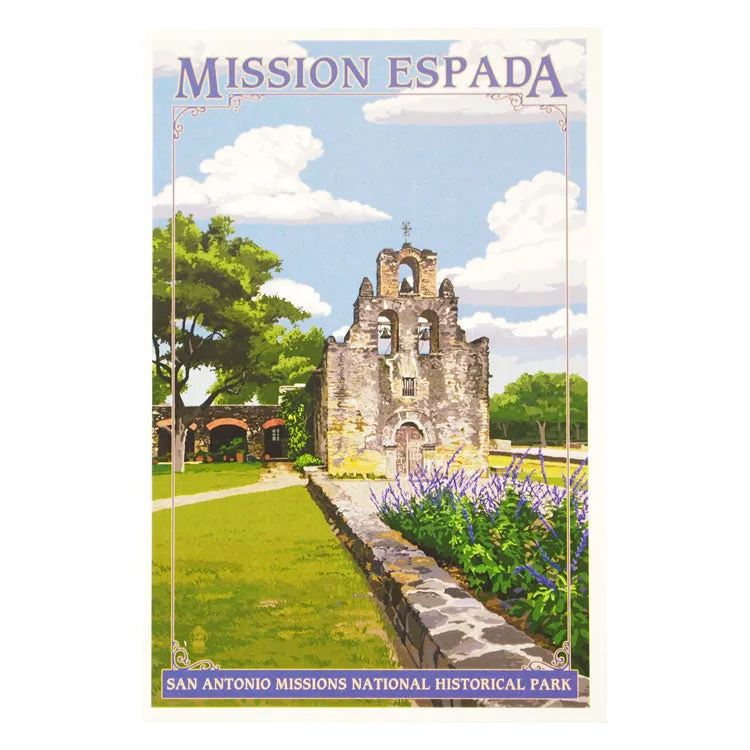 San Antonio Missions National Historical Park Postcard - Espada