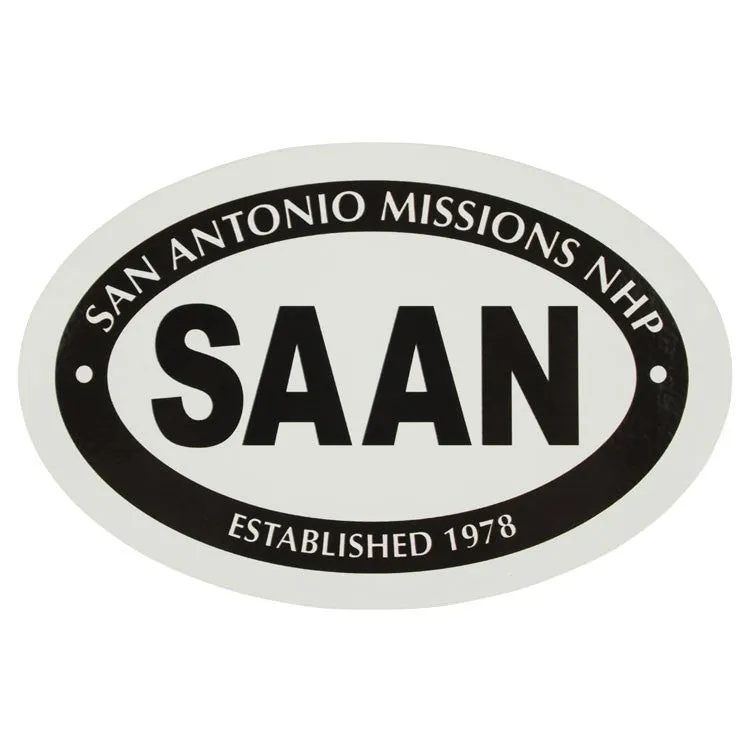 San Antonio Missions National Historical Park Sticker - Euro Oval