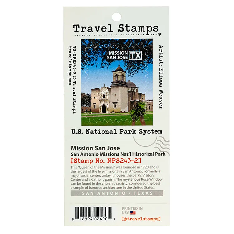 San Antonio Missions National Historical Park Travel Stamp - San Jose