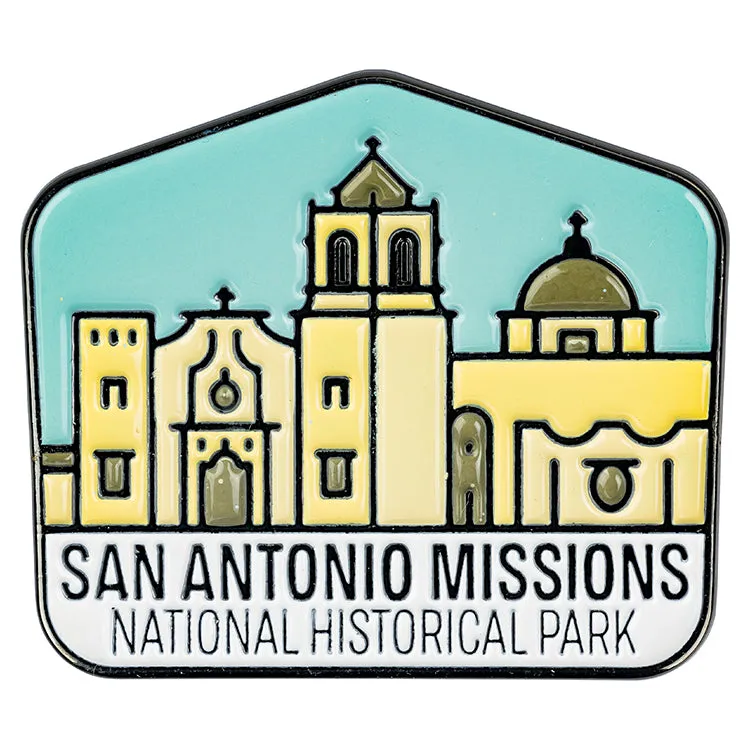 San Antonio Missions National Historical Park Pin - Fell Logo
