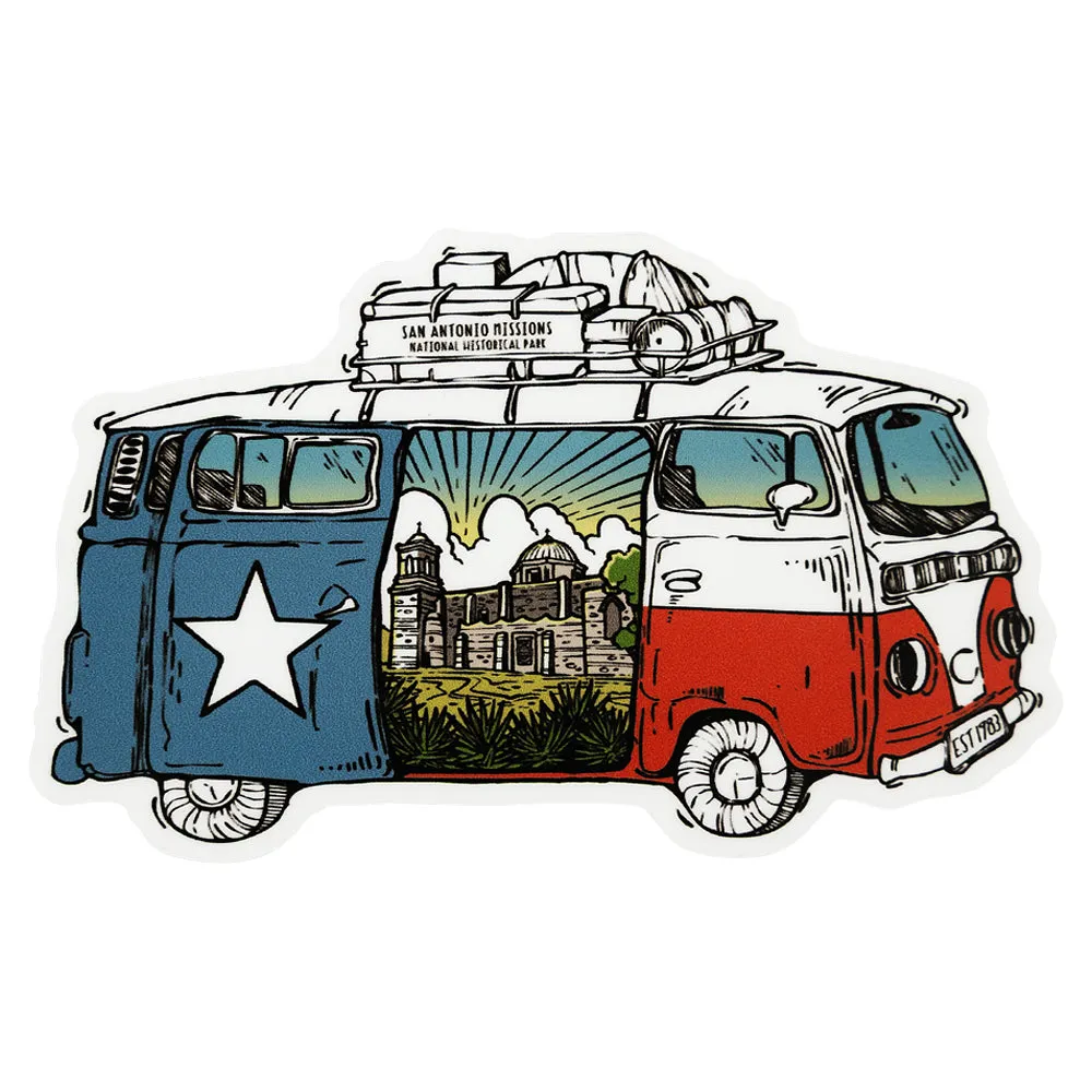San Antonio Missions National Historical Park Sticker - Van Tour