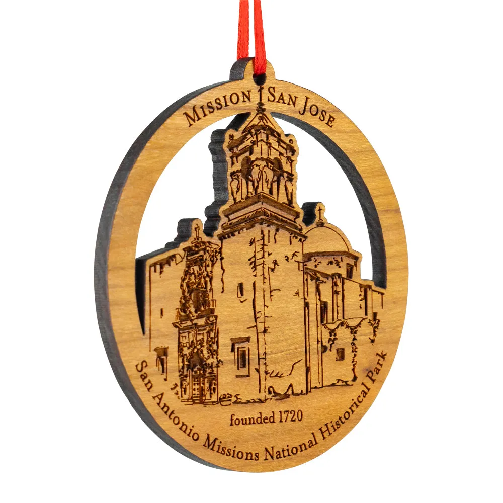 San Antonio Missions National Historical Park Wood Ornament - San Jose - Image 2