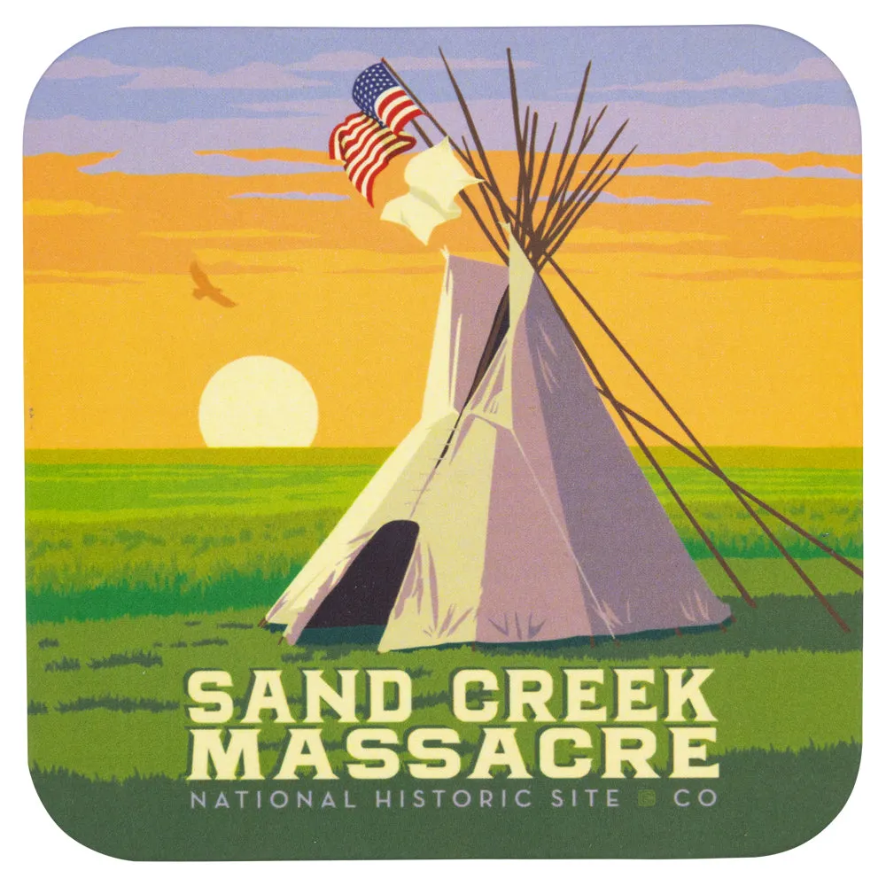 Sand Creek Massacre National Historic Site Coaster - ADG Graphic