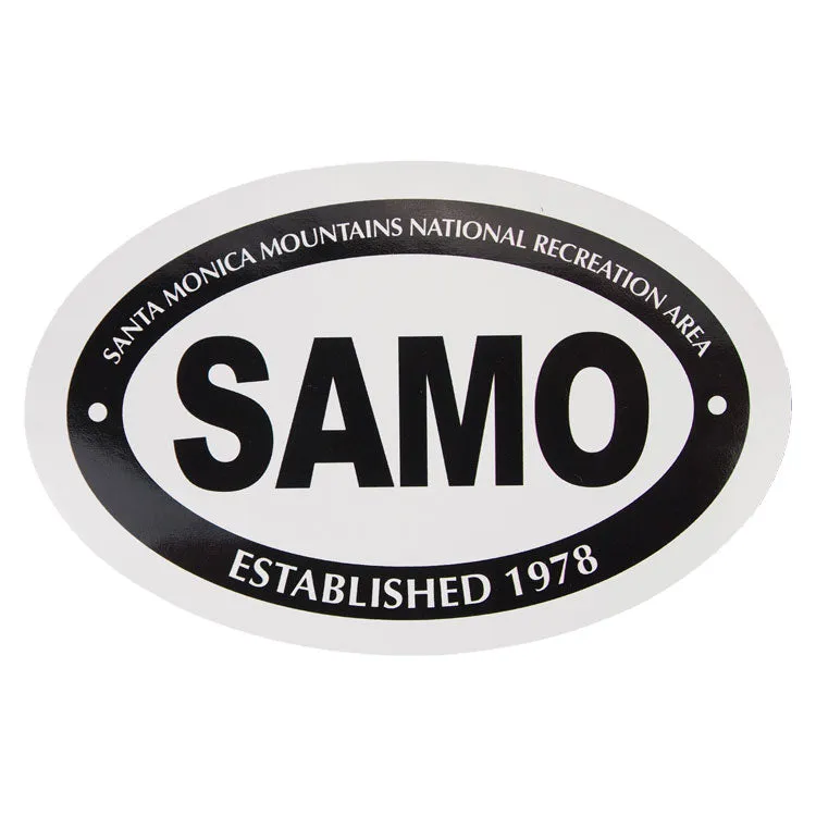 Santa Monica Mountains National Recreation Area Sticker - Mini Oval
