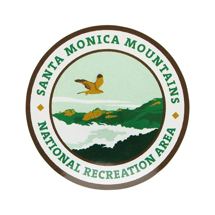 Santa Monica Mountains National Recreation Area Sticker - Round Logo