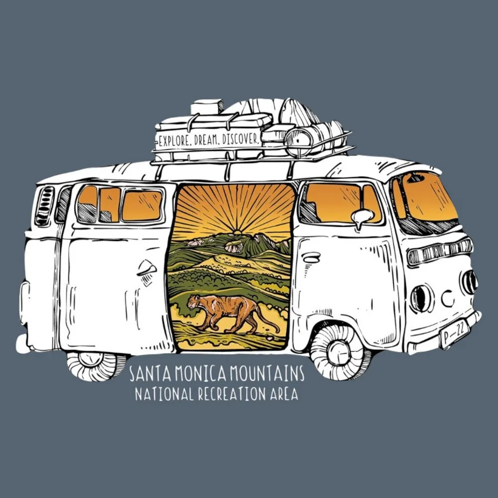 Santa Monica Mountains National Recreation Area T-Shirt - Van Tour - Image 2