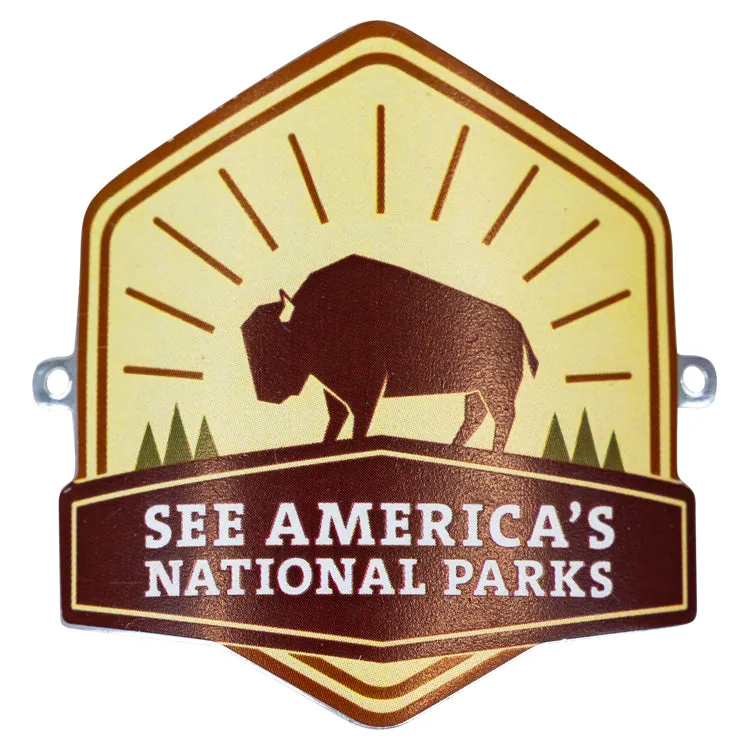 See America's National Parks Hiking Stick Medallion