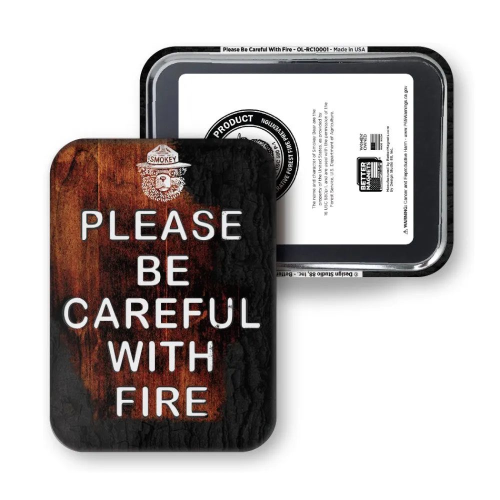 Smokey Bear Magnet - Careful with Fire - Image 2