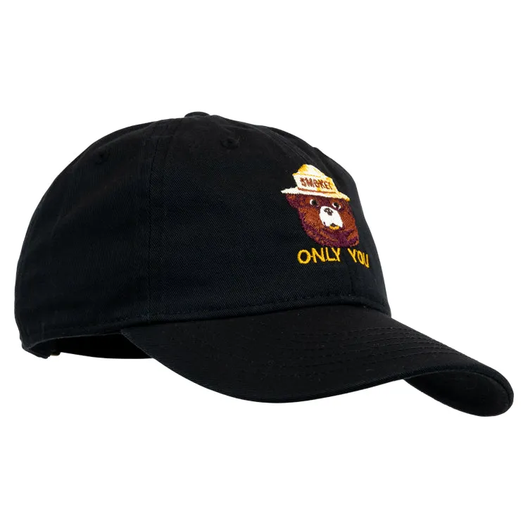 Smokey Bear Organic Cotton Cap - Black