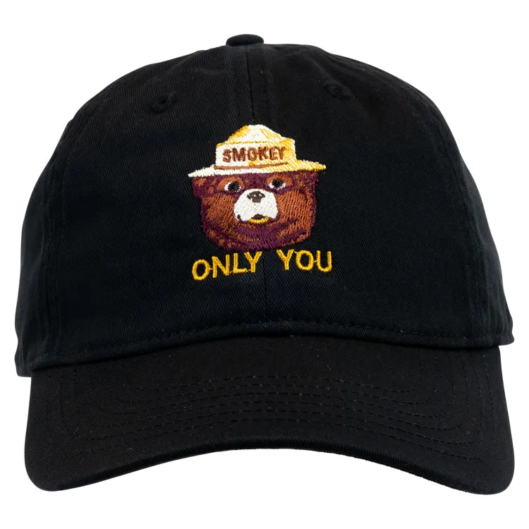 Smokey Bear Organic Cotton Cap - Black - Image 2