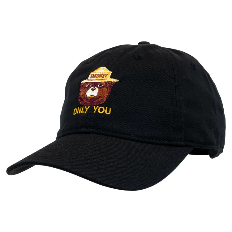 Smokey Bear Organic Cotton Cap - Black - Image 3