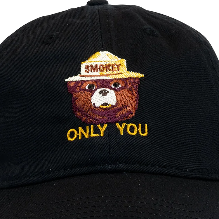 Smokey Bear Organic Cotton Cap - Black - Image 5