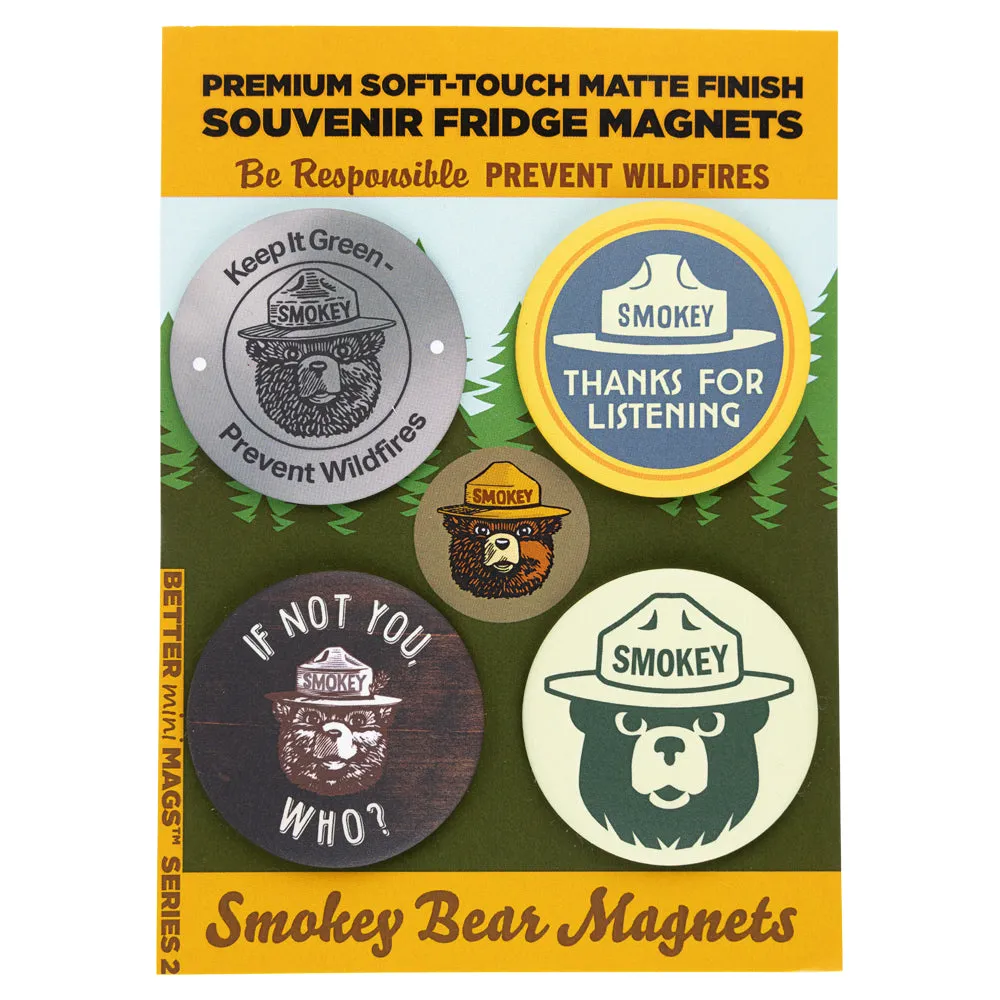 Smokey Bear Round Magnet Set - Classic