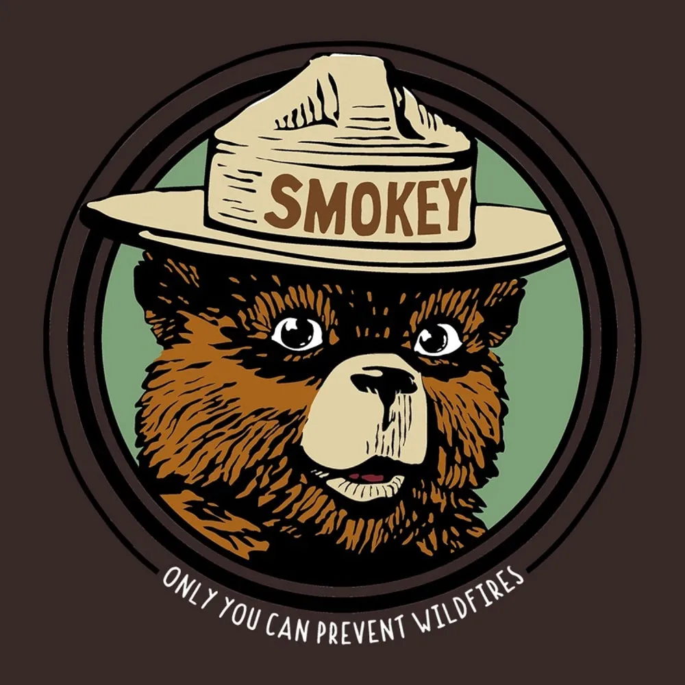 Smokey Bear Vintage Bear T-Shirt - Image 2