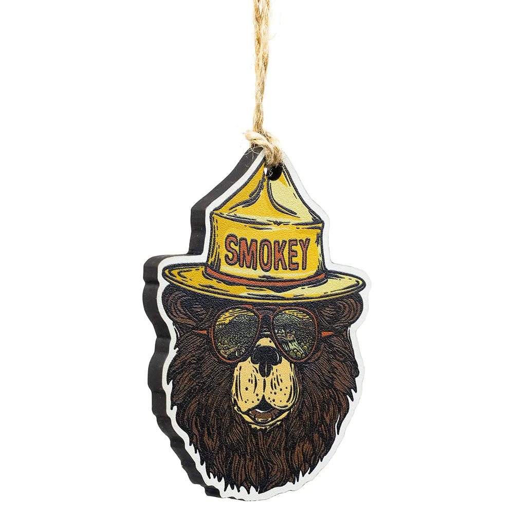 Smokey Bear Groovy Bear Wood Ornament - Image 3