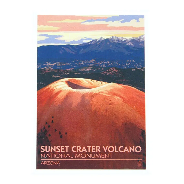Sunset Crater Volcano National Monument Magnet - Illustration
