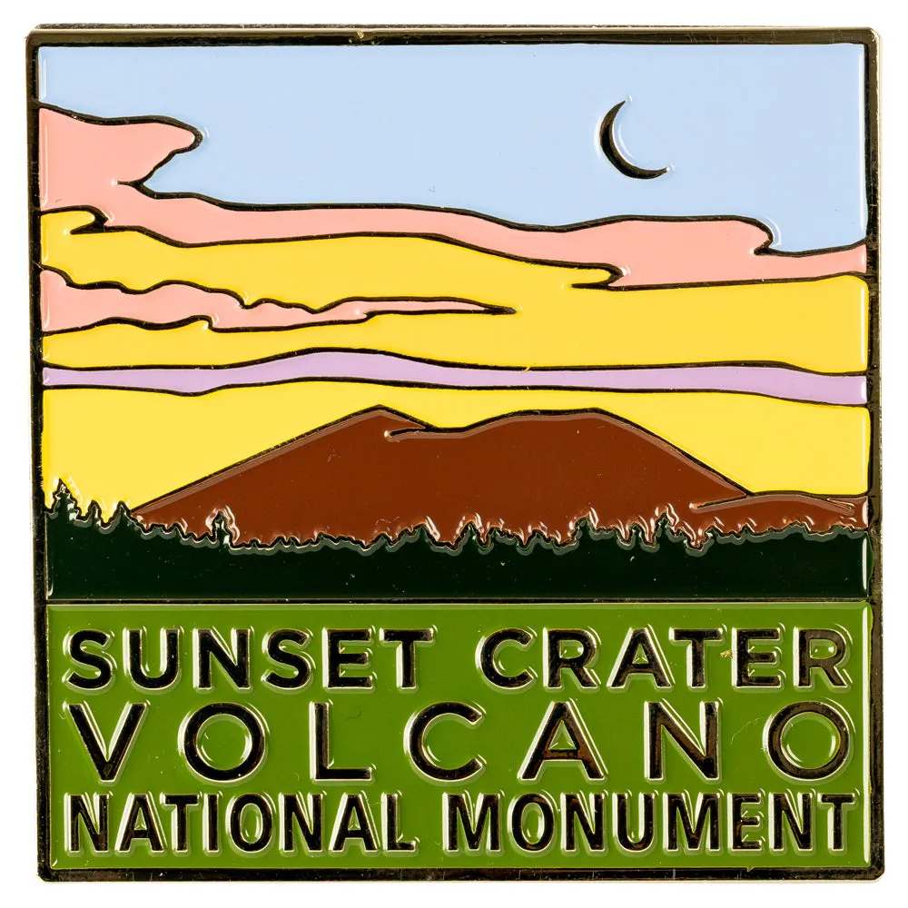 Sunset Crater Volcano National Monument Magnet - Sunset