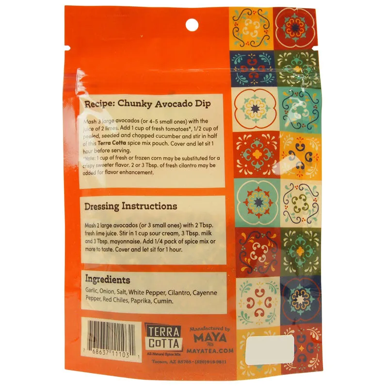 Terra Cotta Chunky Advocado Dip Spice Mix - Image 2