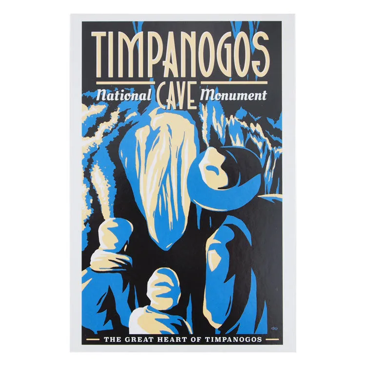 Timpanogos Cave National Monument Postcard - Great Heart Illustration