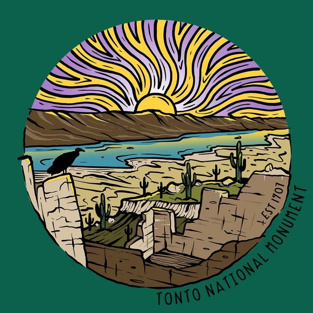 Tonto National Monument T-Shirt - Sunrise - Image 2