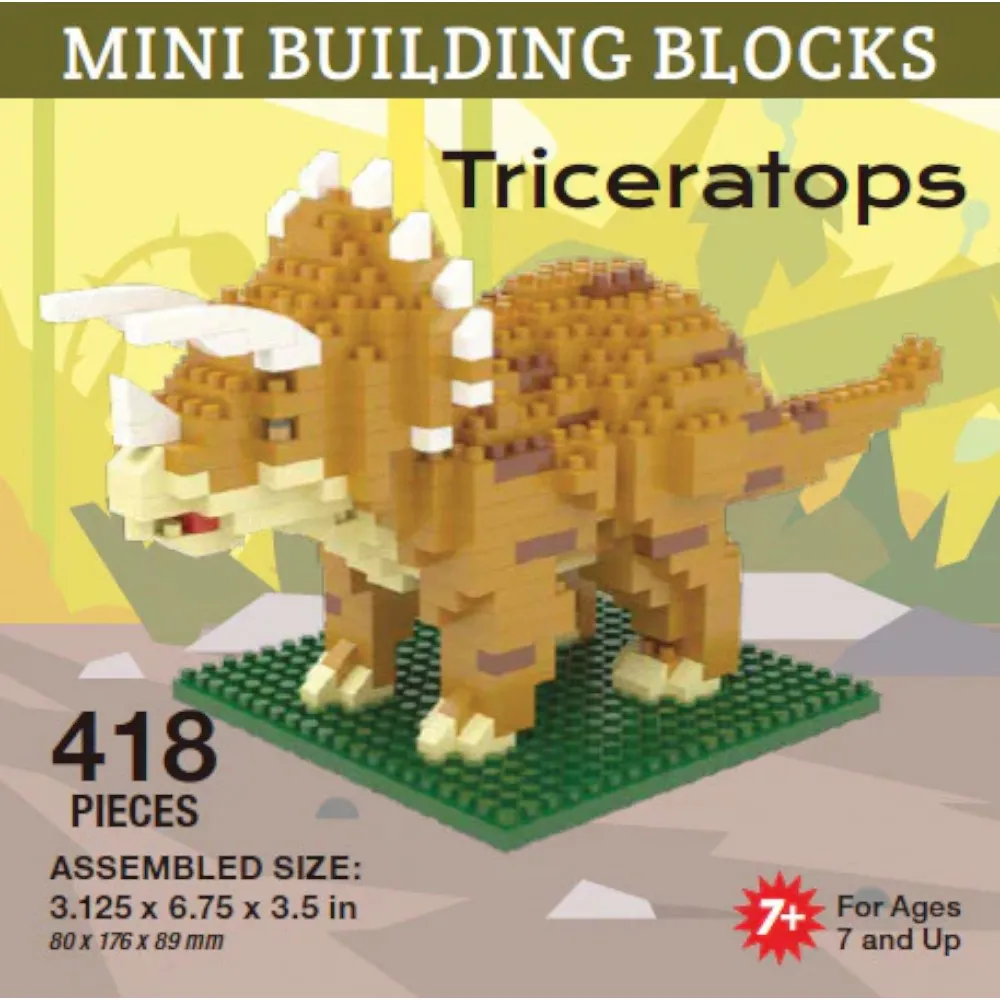 Triceratops Mini Block Set