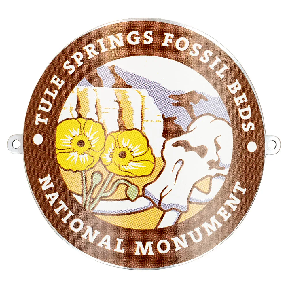 Tule Springs Fossil Beds National Monument Hiking Stick Medallion - Round Logo