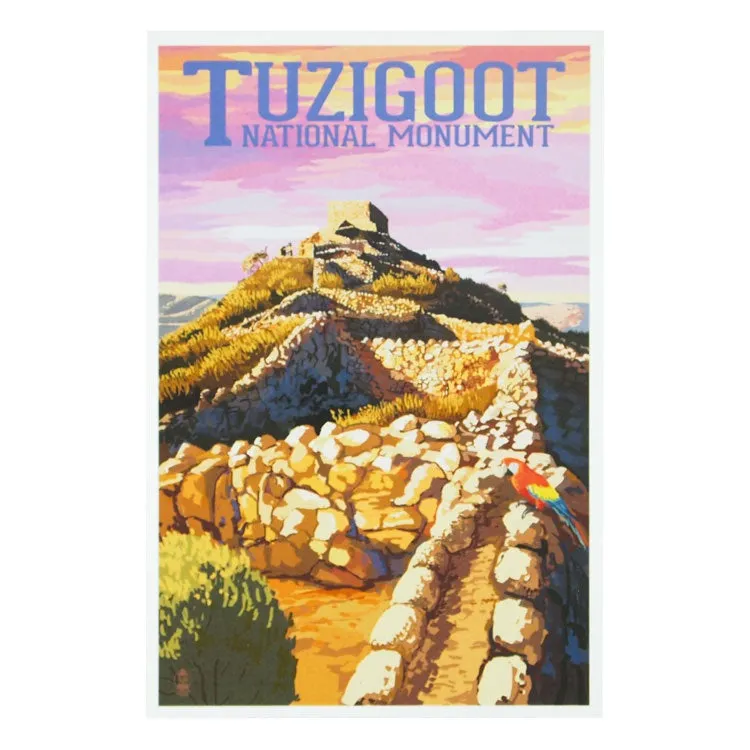 Tuzigoot National Monument Magnet - Sunset
