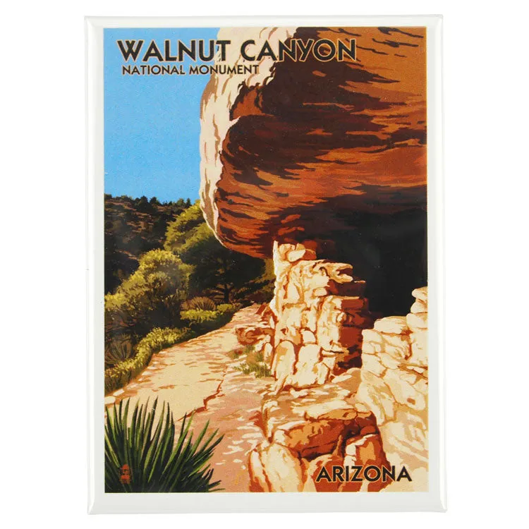 Walnut Canyon National Monument Magnet - Cave