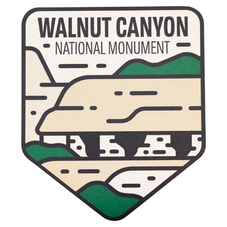 Walnut Canyon National Monument Sticker - Fell Logo