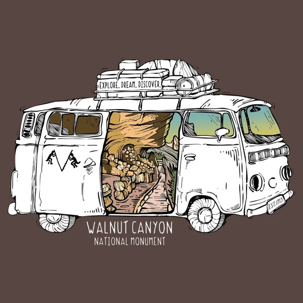 Walnut Canyon National Monument T-Shirt - Van Tour - Image 2