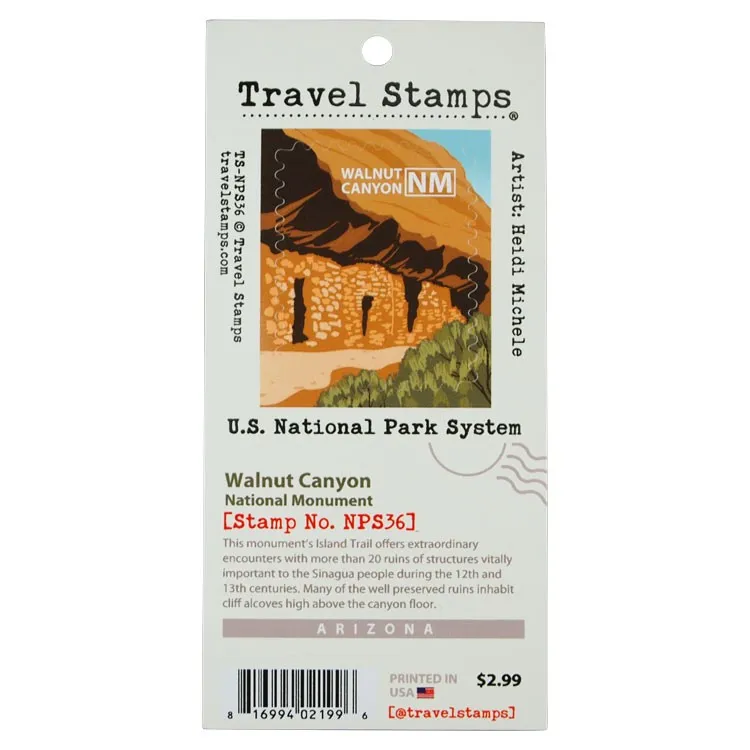 Walnut Canyon National Monument Travel Stamp