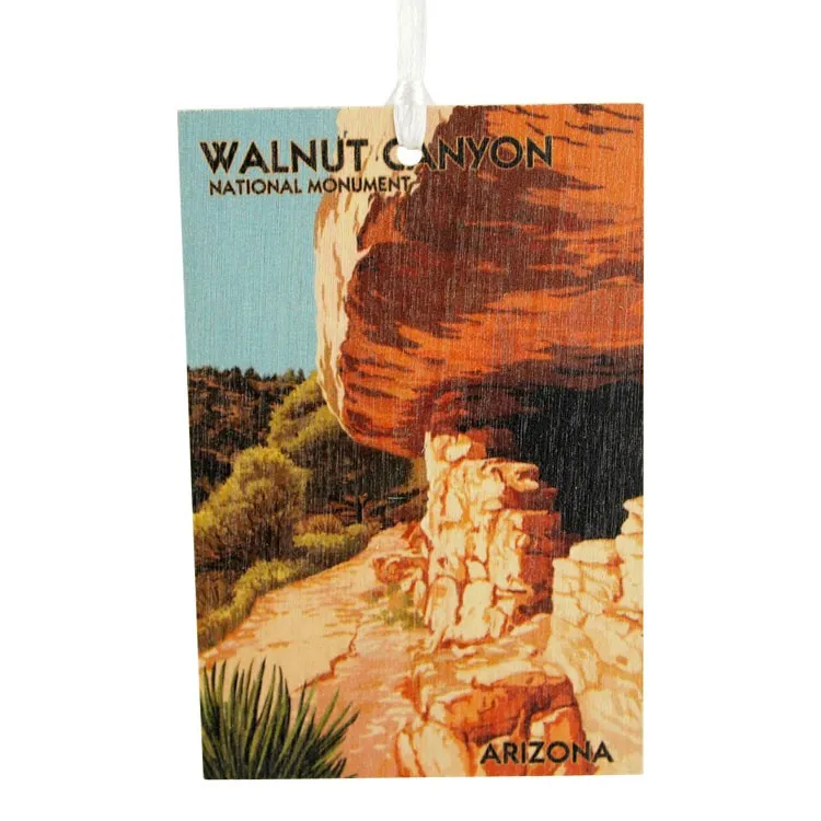 Walnut Canyon National Monument Wood Graphic Ornament