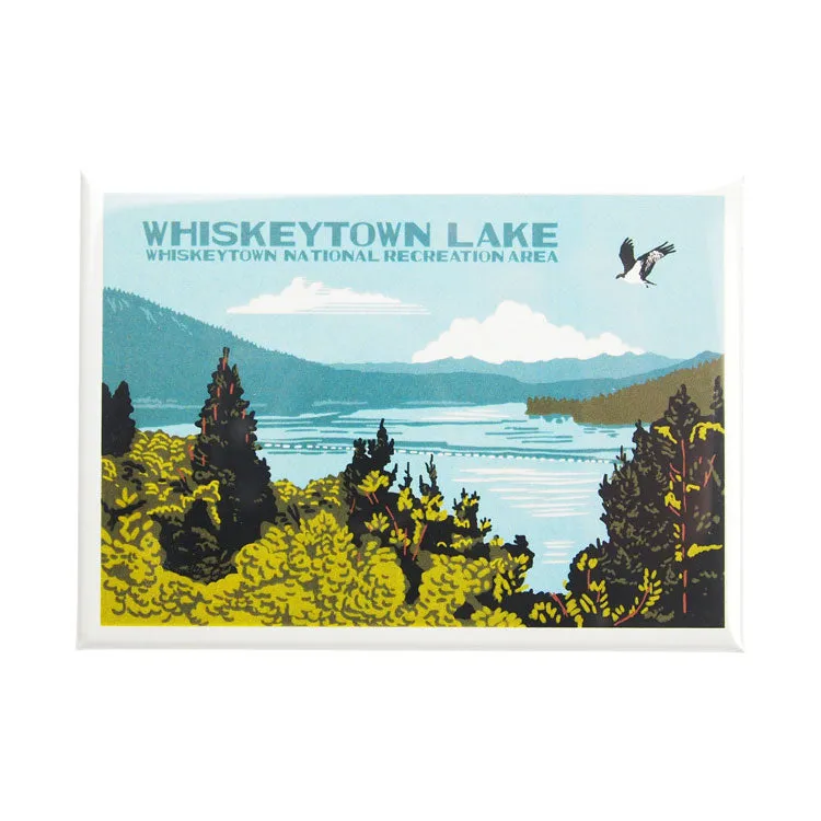 Whiskeytown National Recreation Area Magnet - Lake Illustration