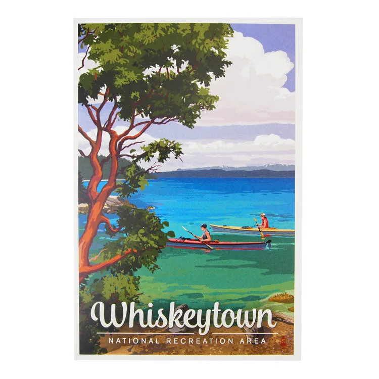 Whiskeytown National Recreation Area Postcard - Kayakers