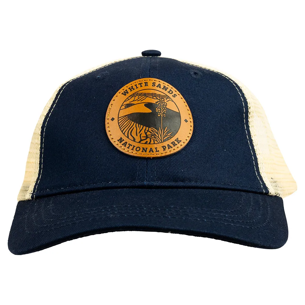 White Sands National Park Mesh-Back Cap - Leather Patch - Image 2