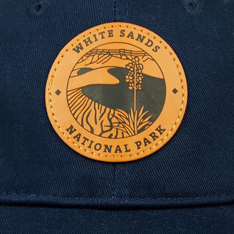 White Sands National Park Mesh-Back Cap - Leather Patch - Image 4