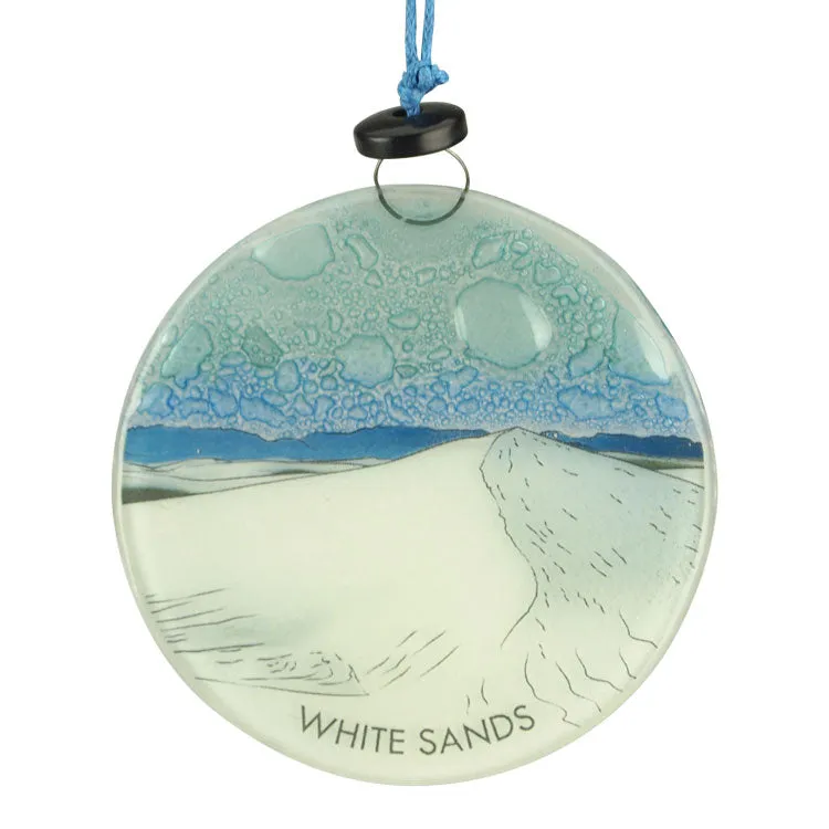 White Sands National Park Recycled Glass Ornament