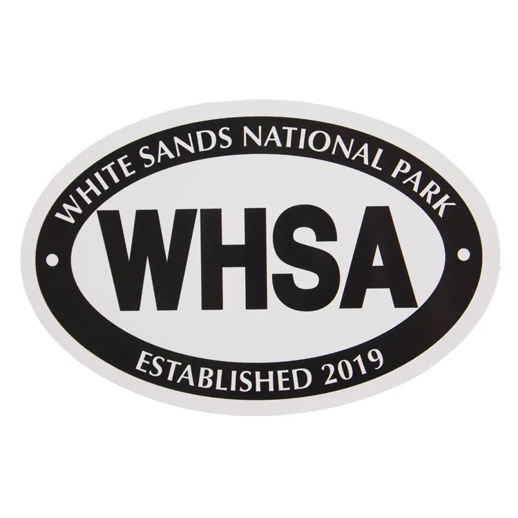 White Sands National Park Sticker - Euro Oval