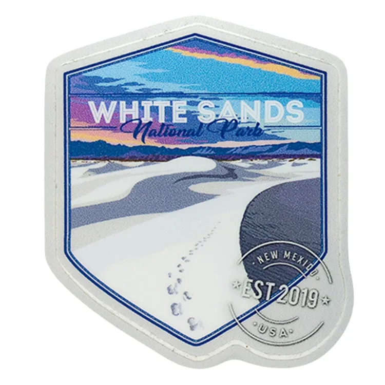 White Sands National Park Sticker - Footprints Badge