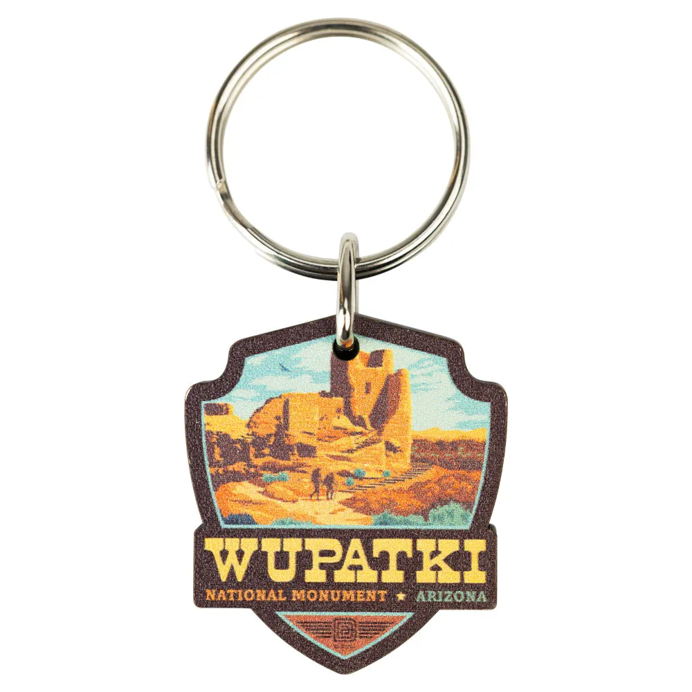 Wupatki National Monument Keychain - ADG Badge Graphic